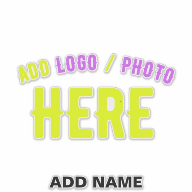 STYLISH MODERN CUSTOMIZABLE CLEAR VERIFIED BRANDED STICKER (Front)