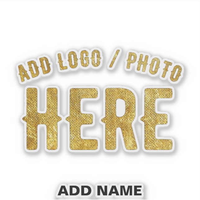 STYLISH MODERN CUSTOMIZABLE CLEAR VERIFIED BRANDED STICKER (Front)