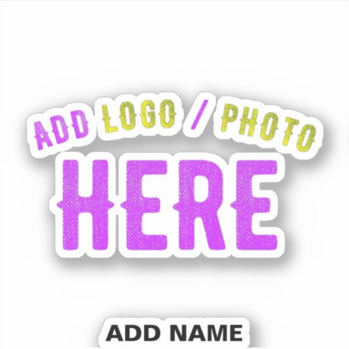 STYLISH MODERN CUSTOMIZABLE CLEAR VERIFIED BRANDED STICKER