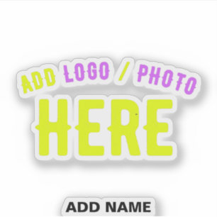 STYLISH MODERN CUSTOMIZABLE CLEAR VERIFIED BRANDED STICKER