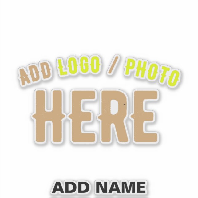STYLISH MODERN CUSTOMIZABLE CLEAR VERIFIED BRANDED STICKER (Front)