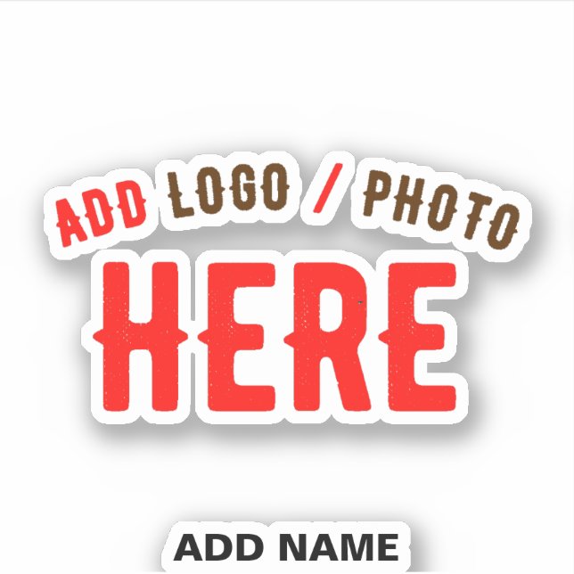 STYLISH MODERN CUSTOMIZABLE CLEAR VERIFIED BRANDED STICKER (Front)