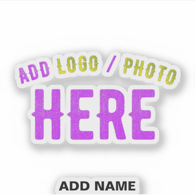 STYLISH MODERN CUSTOMIZABLE CLEAR VERIFIED BRANDED STICKER (Front)