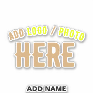 STYLISH MODERN CUSTOMIZABLE CLEAR VERIFIED BRANDED STICKER