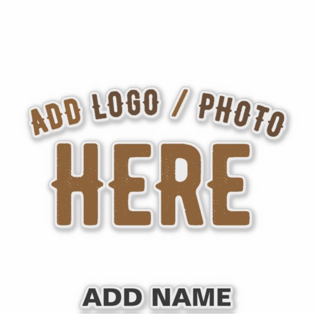 STYLISH MODERN CUSTOMIZABLE CLEAR VERIFIED BRANDED STICKER (Front)