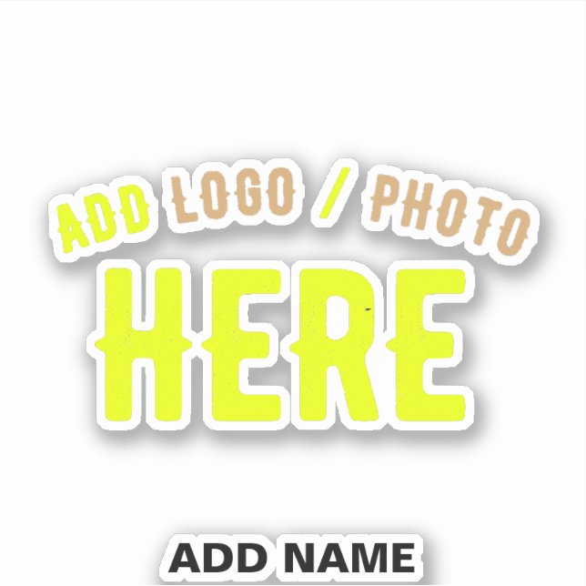 STYLISH MODERN CUSTOMIZABLE CLEAR VERIFIED BRANDED STICKER (Front)