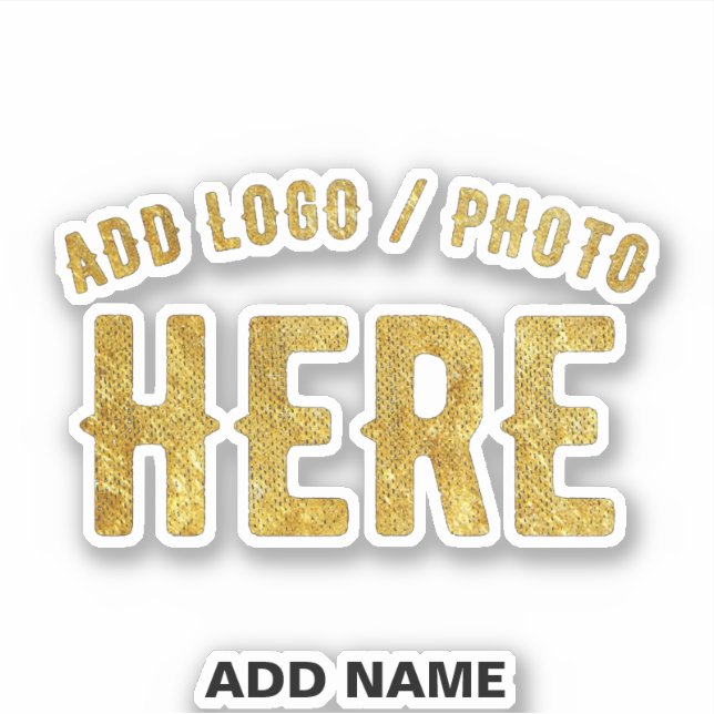 STYLISH MODERN CUSTOMIZABLE CLEAR VERIFIED BRANDED STICKER (Front)
