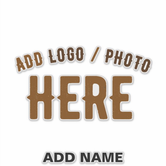 STYLISH MODERN CUSTOMIZABLE CLEAR VERIFIED BRANDED STICKER (Front)