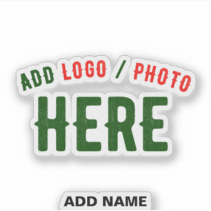 STYLISH MODERN CUSTOMIZABLE CLEAR VERIFIED BRANDED STICKER