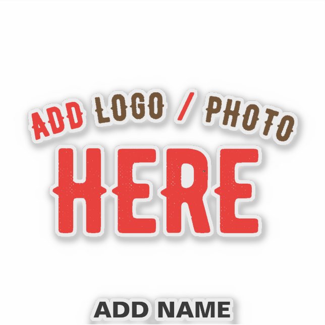 STYLISH MODERN CUSTOMIZABLE CLEAR VERIFIED BRANDED STICKER (Front)