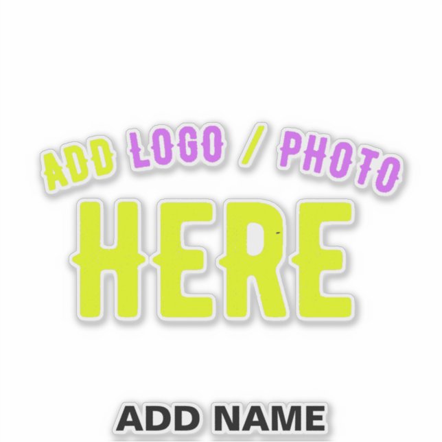 STYLISH MODERN CUSTOMIZABLE CLEAR VERIFIED BRANDED STICKER (Front)