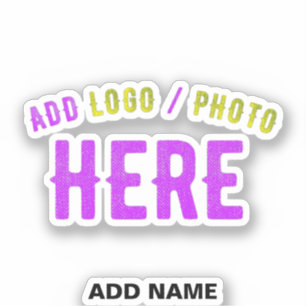 STYLISH MODERN CUSTOMIZABLE CLEAR VERIFIED BRANDED STICKER