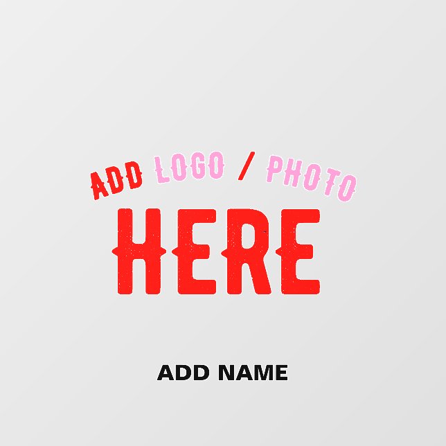 STYLISH MODERN CUSTOMIZABLE CLEAR VERIFIED BRANDED WALL DECAL  (Front)