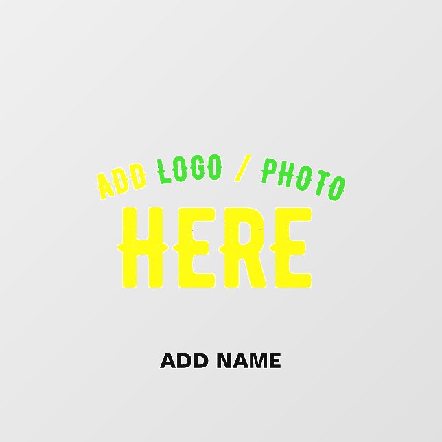 STYLISH MODERN CUSTOMIZABLE CLEAR VERIFIED BRANDED WALL DECAL  (Front)