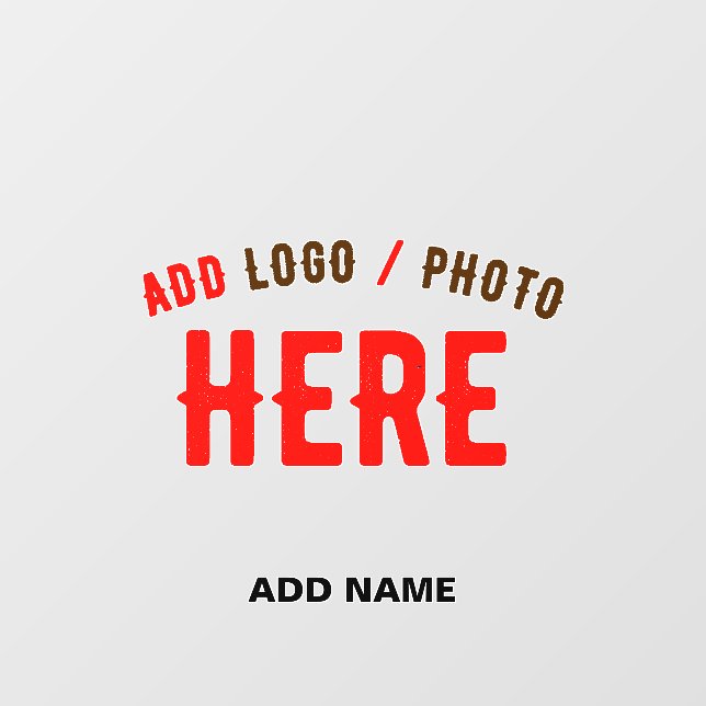 STYLISH MODERN CUSTOMIZABLE CLEAR VERIFIED BRANDED WALL DECAL  (Front)