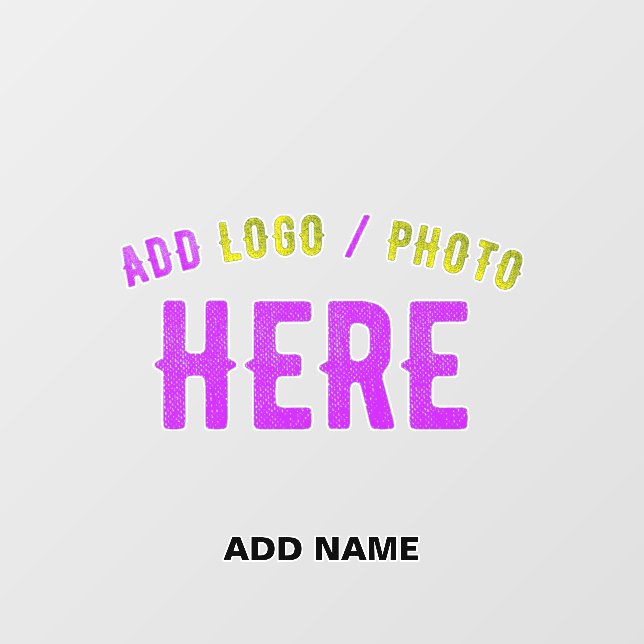 STYLISH MODERN CUSTOMIZABLE CLEAR VERIFIED BRANDED WALL DECAL  (Front)