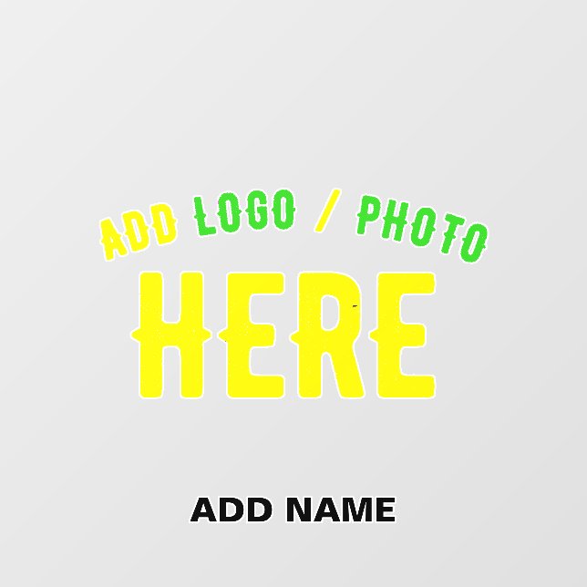 STYLISH MODERN CUSTOMIZABLE CLEAR VERIFIED BRANDED WALL DECAL  (Front)