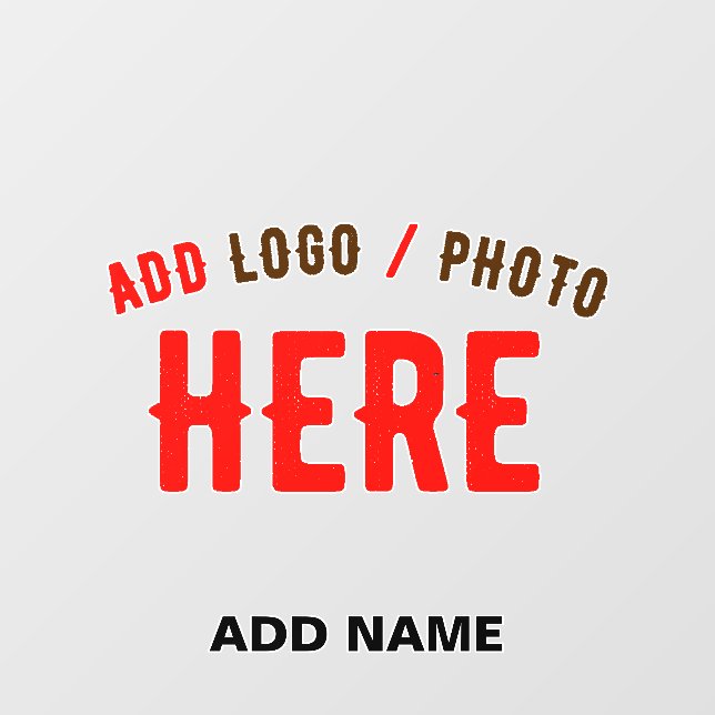 STYLISH MODERN CUSTOMIZABLE CLEAR VERIFIED BRANDED WALL DECAL  (Front)