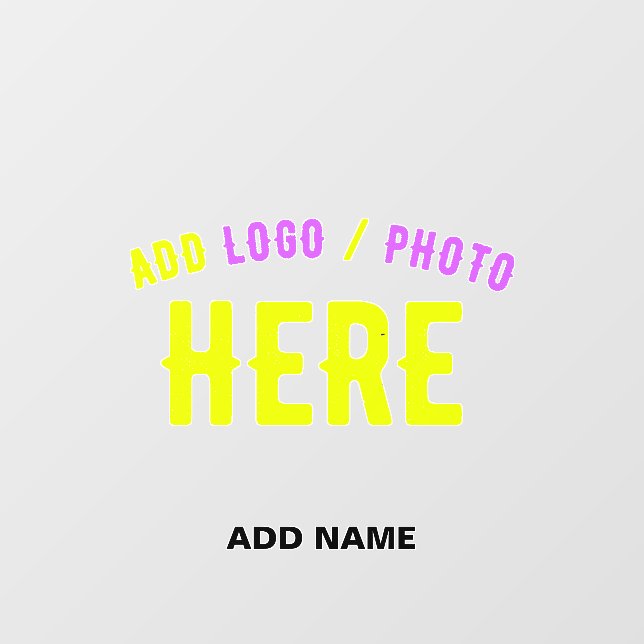 STYLISH MODERN CUSTOMIZABLE CLEAR VERIFIED BRANDED WALL DECAL  (Front)