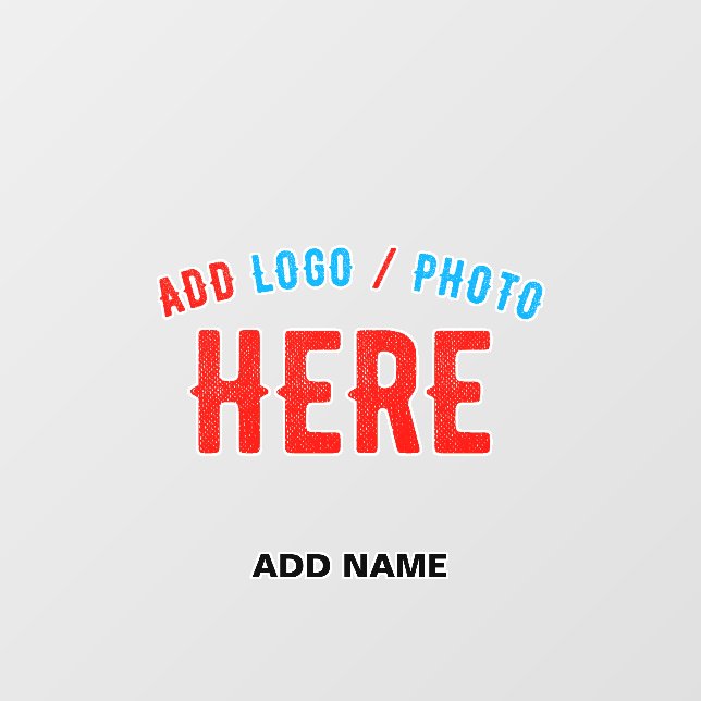 STYLISH MODERN CUSTOMIZABLE CLEAR VERIFIED BRANDED WALL DECAL  (Front)