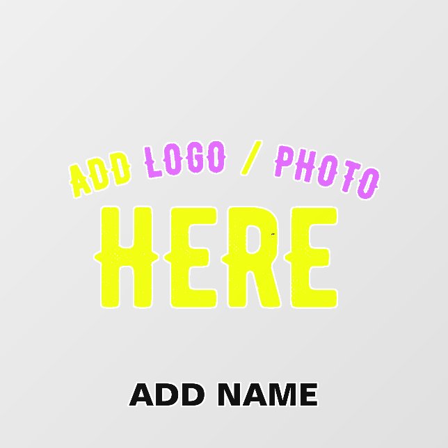 STYLISH MODERN CUSTOMIZABLE CLEAR VERIFIED BRANDED WALL DECAL  (Front)