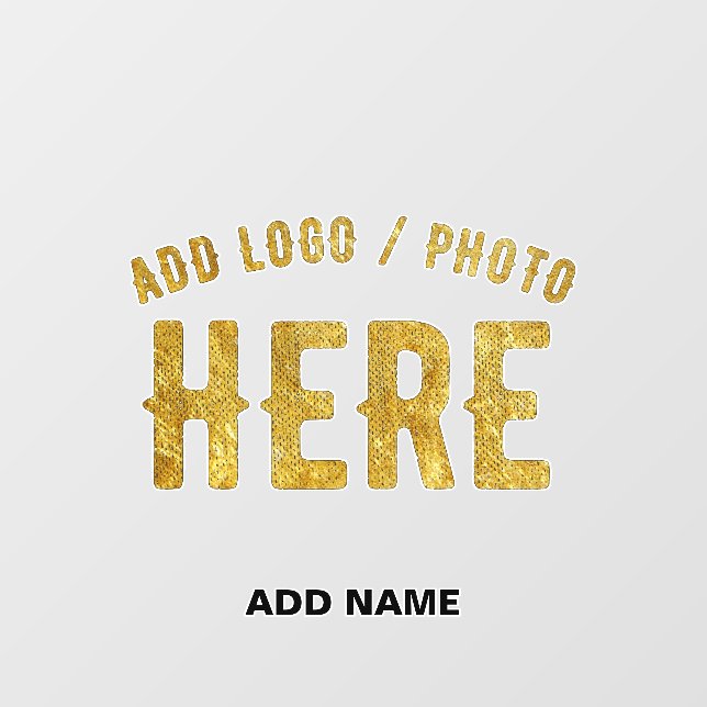 STYLISH MODERN CUSTOMIZABLE CLEAR VERIFIED BRANDED WALL DECAL  (Front)