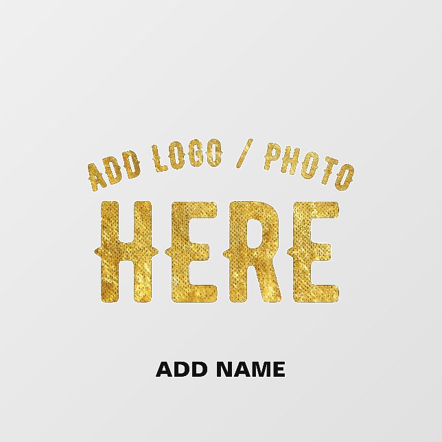 STYLISH MODERN CUSTOMIZABLE CLEAR VERIFIED BRANDED WALL DECAL  (Front)