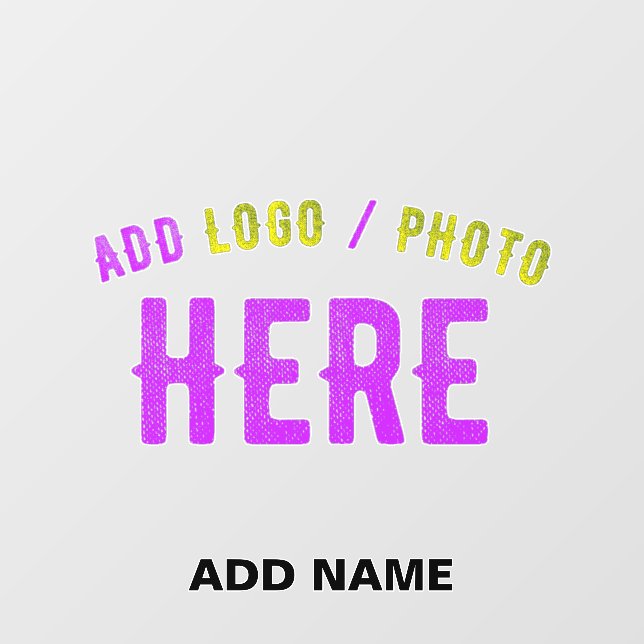 STYLISH MODERN CUSTOMIZABLE CLEAR VERIFIED BRANDED WALL DECAL  (Front)