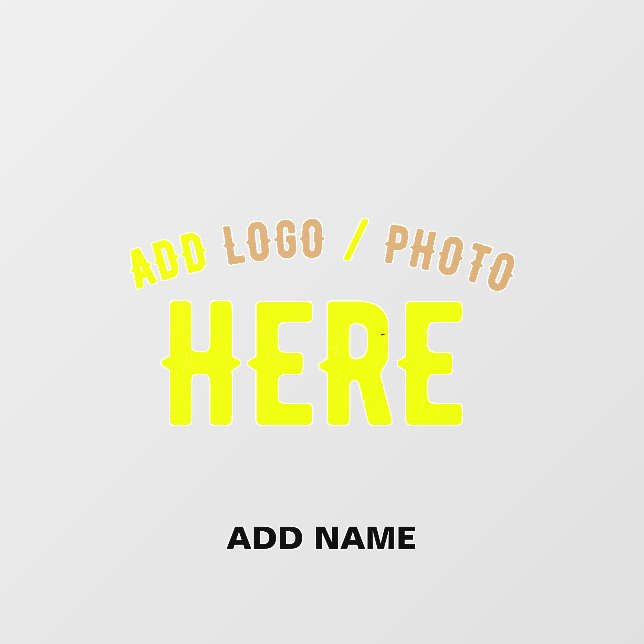 STYLISH MODERN CUSTOMIZABLE CLEAR VERIFIED BRANDED WALL DECAL  (Front)