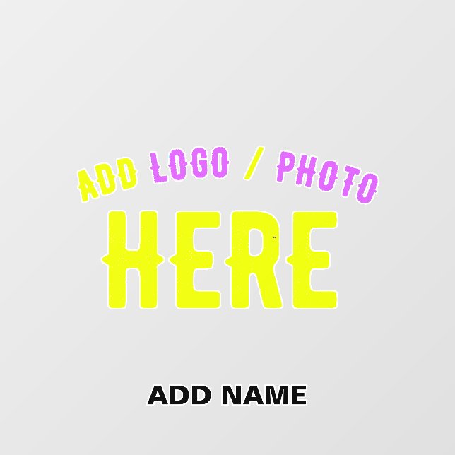 STYLISH MODERN CUSTOMIZABLE CLEAR VERIFIED BRANDED WALL DECAL  (Front)