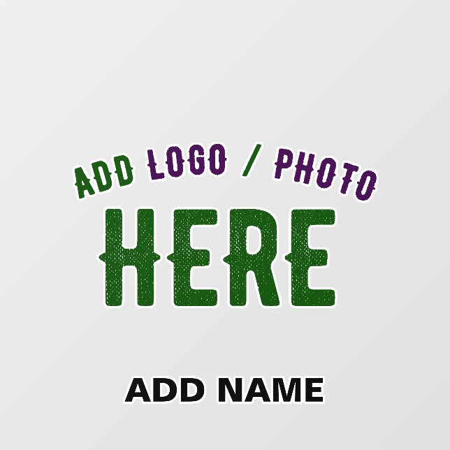 STYLISH MODERN CUSTOMIZABLE CLEAR VERIFIED BRANDED WALL DECAL  (Front)