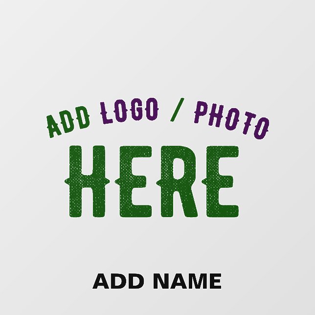 STYLISH MODERN CUSTOMIZABLE CLEAR VERIFIED BRANDED WALL DECAL  (Front)