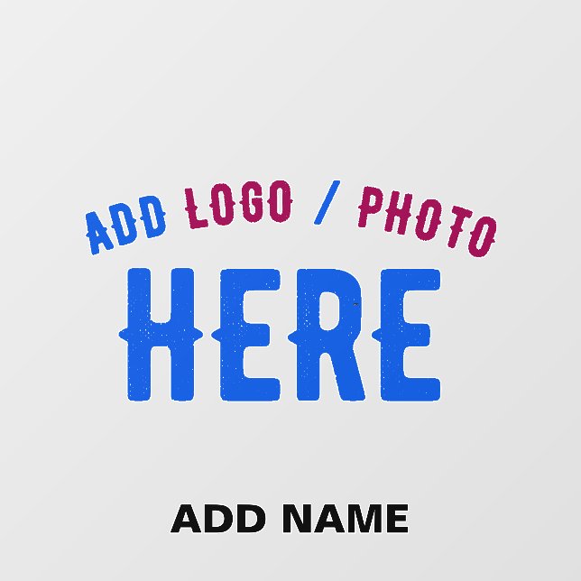 STYLISH MODERN CUSTOMIZABLE CLEAR VERIFIED BRANDED WALL DECAL  (Front)