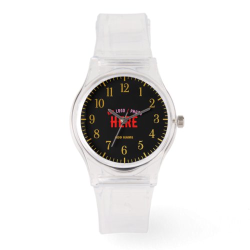 STYLISH MODERN CUSTOMIZABLE CLEAR VERIFIED BRANDED WATCH