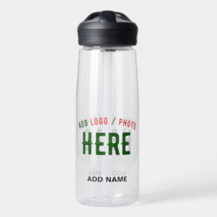 STYLISH MODERN CUSTOMIZABLE CLEAR VERIFIED BRANDED WATER BOTTLE