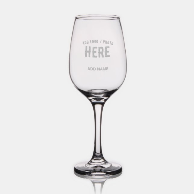 STYLISH MODERN CUSTOMIZABLE CLEAR VERIFIED BRANDED WINE GLASS (Glassware)