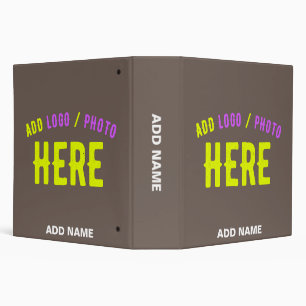 STYLISH MODERN CUSTOMIZABLE COFFEE VERIFIED BRAND 3 RING BINDER