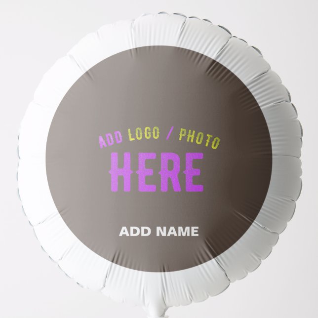 STYLISH MODERN CUSTOMIZABLE COFFEE VERIFIED BRAND BALLOON (Front)