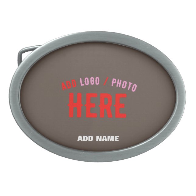 STYLISH MODERN CUSTOMIZABLE COFFEE VERIFIED BRAND BELT BUCKLE (Front)