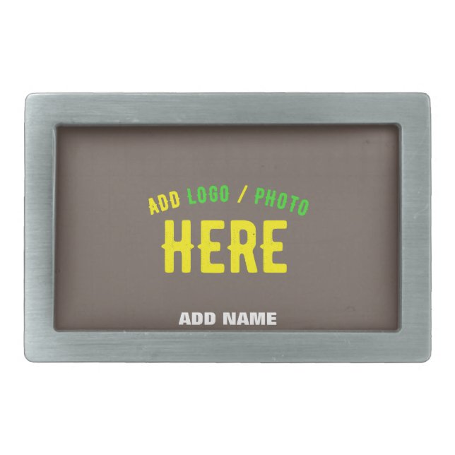 STYLISH MODERN CUSTOMIZABLE COFFEE VERIFIED BRAND BELT BUCKLE (Front)