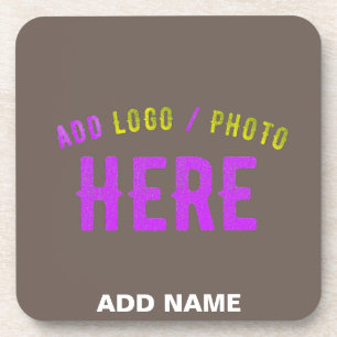 STYLISH MODERN CUSTOMIZABLE COFFEE VERIFIED BRAND BEVERAGE COASTER
