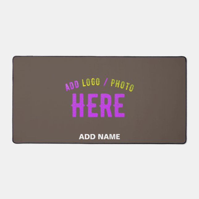 STYLISH MODERN CUSTOMIZABLE COFFEE VERIFIED BRAND DESK MAT (Front)
