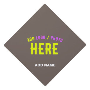 STYLISH MODERN CUSTOMIZABLE COFFEE VERIFIED BRAND GRADUATION CAP TOPPER