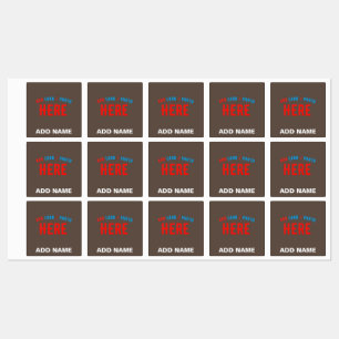 STYLISH MODERN CUSTOMIZABLE COFFEE VERIFIED BRAND KIDS' LABELS