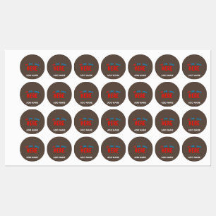 STYLISH MODERN CUSTOMIZABLE COFFEE VERIFIED BRAND KIDS' LABELS
