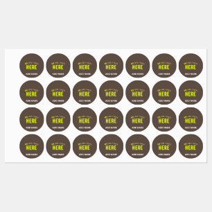 STYLISH MODERN CUSTOMIZABLE COFFEE VERIFIED BRAND KIDS' LABELS