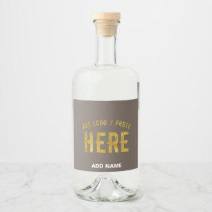 STYLISH MODERN CUSTOMIZABLE COFFEE VERIFIED BRAND LIQUOR BOTTLE LABEL