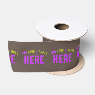 STYLISH MODERN CUSTOMIZABLE COFFEE VERIFIED BRAND SATIN RIBBON