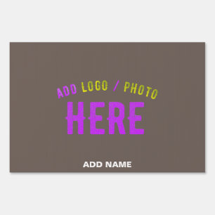STYLISH MODERN CUSTOMIZABLE COFFEE VERIFIED BRAND SIGN