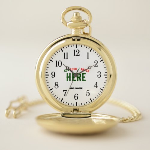 STYLISH MODERN CUSTOMIZABLE GOLDEN VERIFIED BRAND POCKET WATCH